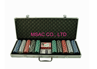 MSAC-de Pook Chip Case Size Customized van Aluminiumchip case silver color aluminum