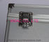 Zilveren Diamond Aluminum Briefcase Tool Box, Lichtgewicht Afsluitbaar Aluminiumgeval