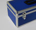 Het blauwe de doos van de aluminiumeerste hulp draagbare artsengeval voor draagt geneeskunde en geneeskundehulpmiddelen