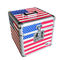 Van de de vlagdvd opslag van Amerika geval 7“ de doos van de aluopslag voor CDS de V.S. markeert aluminiumgeval