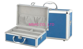 Blauwe de Eerste hulpgeval van het Huidaluminium/ABS Comité Eerste hulp Kit With Detachable Tray Inside