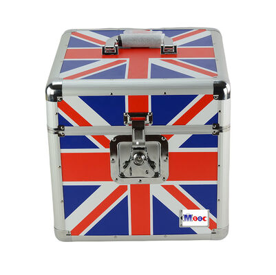 Douanel. p. 100 12“ van het het Gevalaluminium van de Aluminiumdvd/cd Opslag Media Vinylopslaggeval