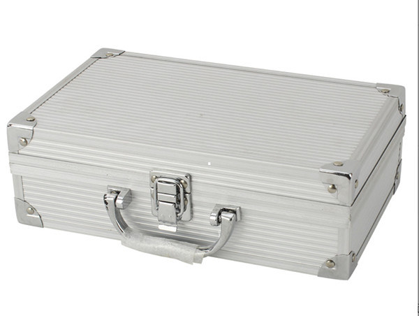 Roze cosmetische behuizing 90 graden open en multi-purpose aluminium make-up case voor reizen