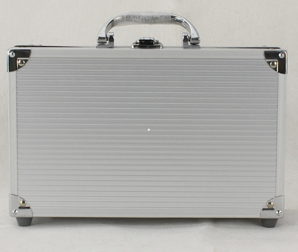 Roze cosmetische behuizing 90 graden open en multi-purpose aluminium make-up case voor reizen