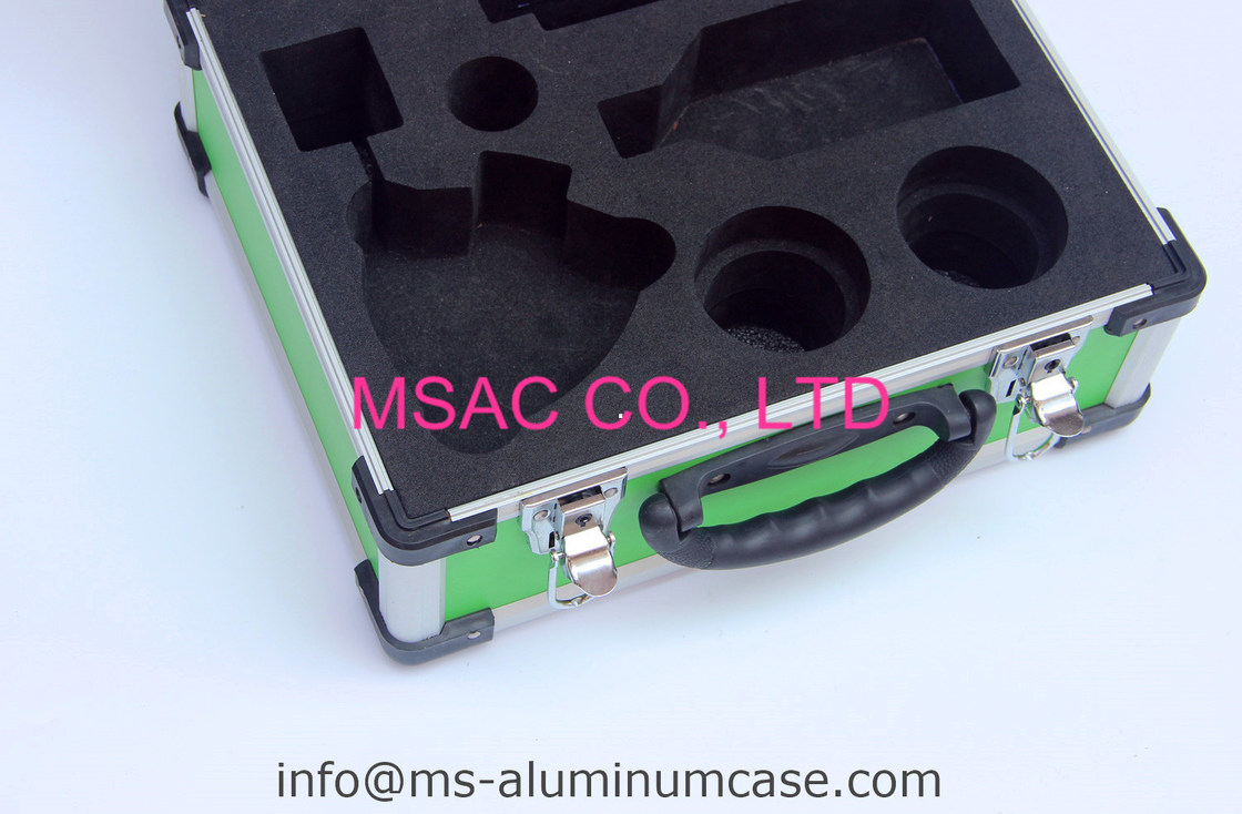 Groen Aluminium Hard Geval met Matrijzenbesnoeiing EVA Inside For Medical Accessories