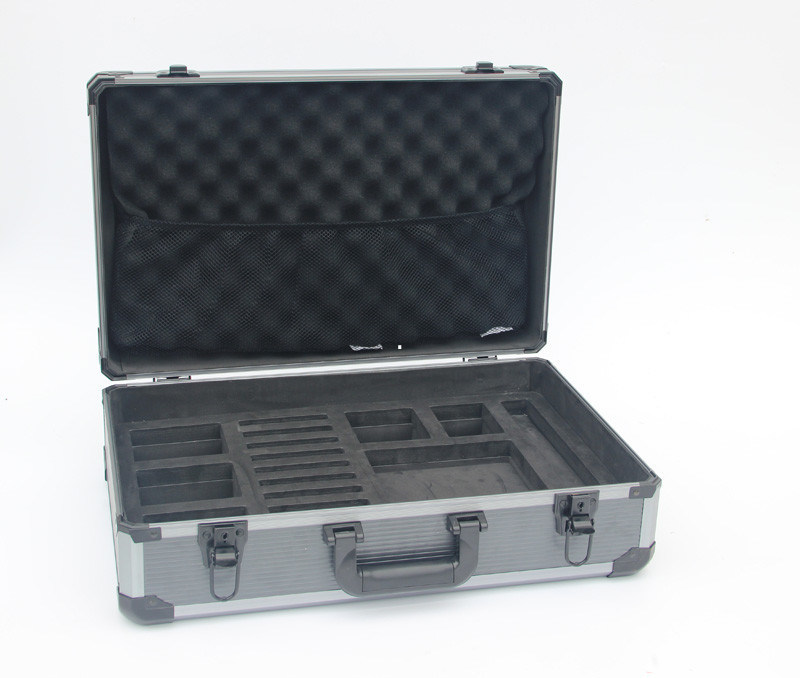 2,2 kg het Comité en de Matrijzenlay-out van het Besnoeiingsschuim van Gray Aluminum Hard Case With de Gestreepte binnen