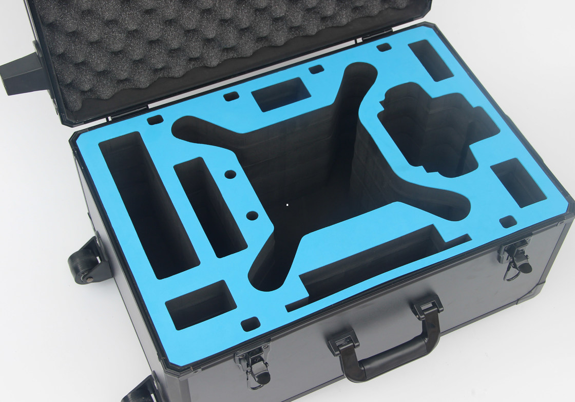 Van het Aluminium Harde Geval van DJI het Spook 3 Zwarte Karretje met Vuurvaste Wielen 5,5 Kg