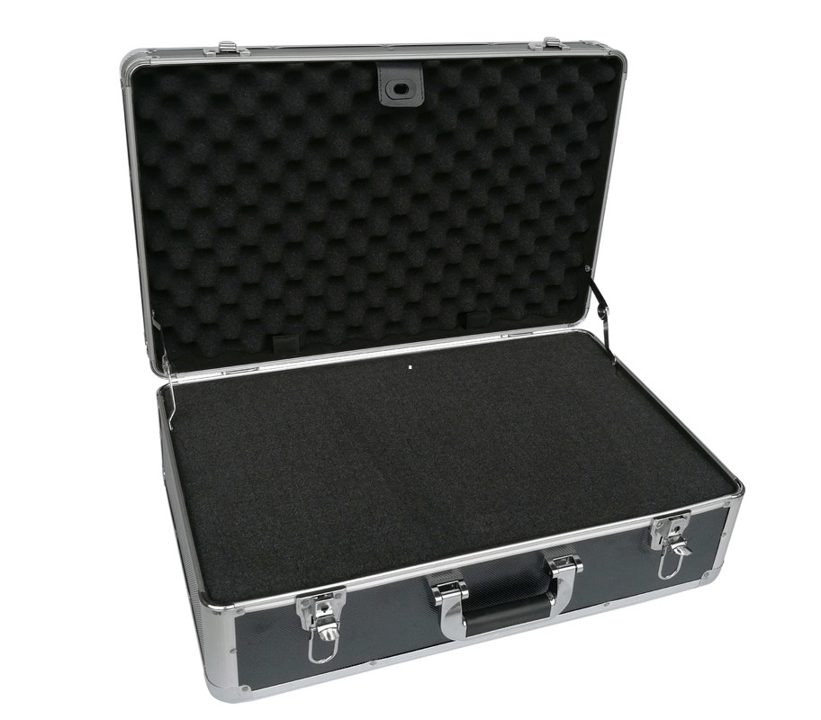 Groot het Aluminiumgeval van de Hulpmiddelwinkel, Zwart Aluminium Carry Case With Foam Insert