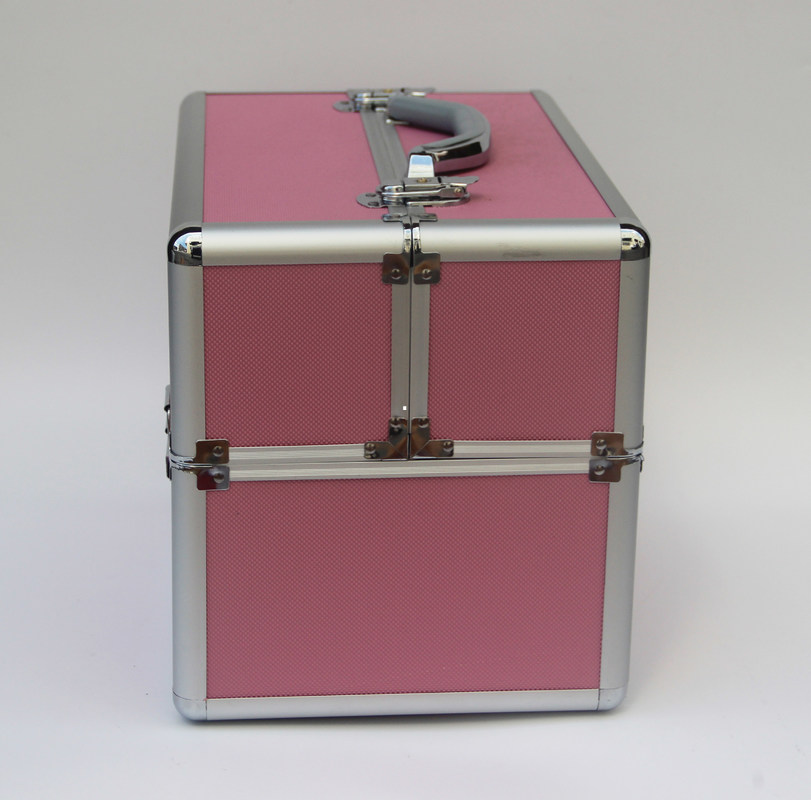 ABS van het de Doosfluweel van het Aluminium Kosmetische Geval de Voeringsgrootte L 260 X W 220 X H 240mm