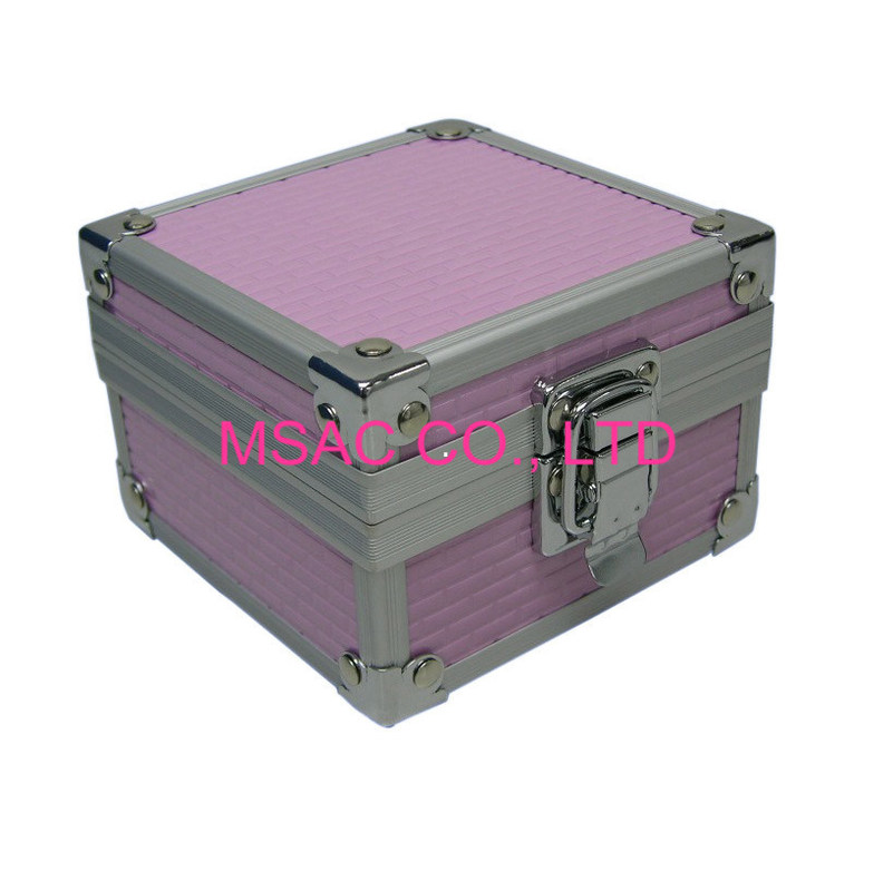 De duurzame AluminiumHorlogekast paste lidstaten-gewicht-09 4MM MDF met Roze ABS Comité aan