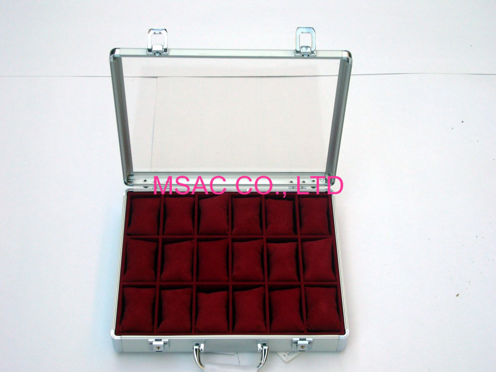 Lidstaten-gewicht-08 AluminiumHorlogekast/AcrylHorlogekast Transparante Kleur voor Vertoning