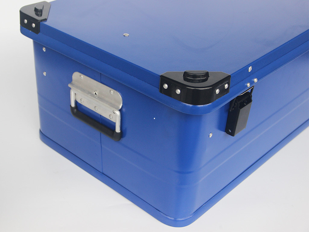 Het aangepaste het Schilderen Geval van de Aluminiumopslag met 1.0mm het Comité van het Diktealuminium in Blauwe Kleur