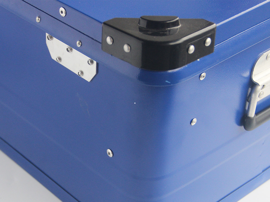 Het aangepaste het Schilderen Geval van de Aluminiumopslag met 1.0mm het Comité van het Diktealuminium in Blauwe Kleur