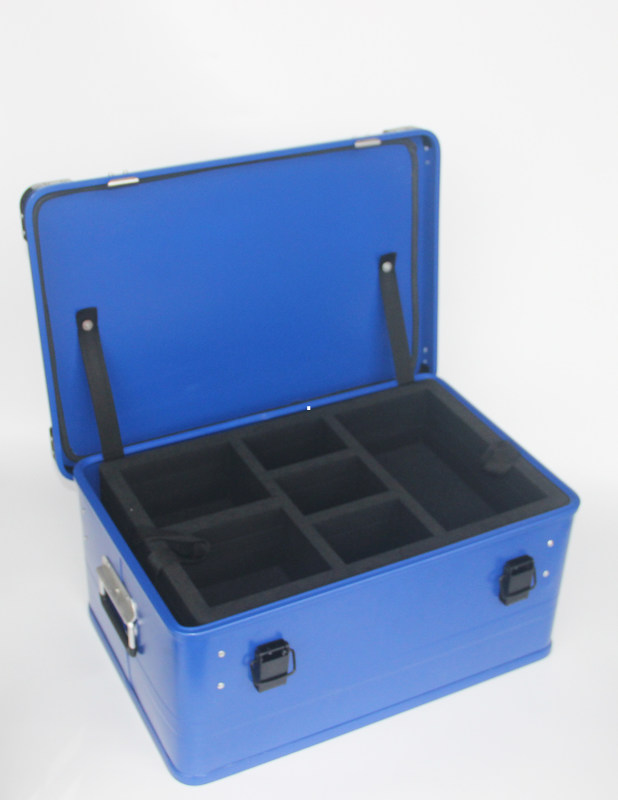 Het aangepaste het Schilderen Geval van de Aluminiumopslag met 1.0mm het Comité van het Diktealuminium in Blauwe Kleur