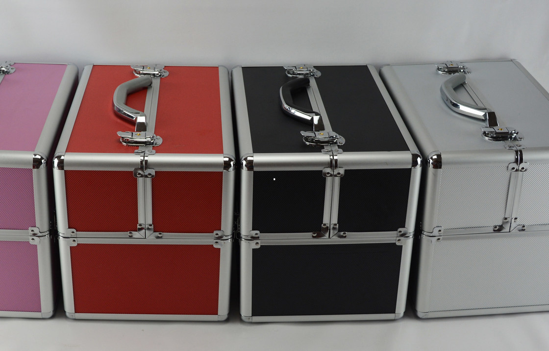 Multiabs van de Kleurendiamant de Treindoos van de Aluminiummake-up, het Kosmetische Beautycase van Protable