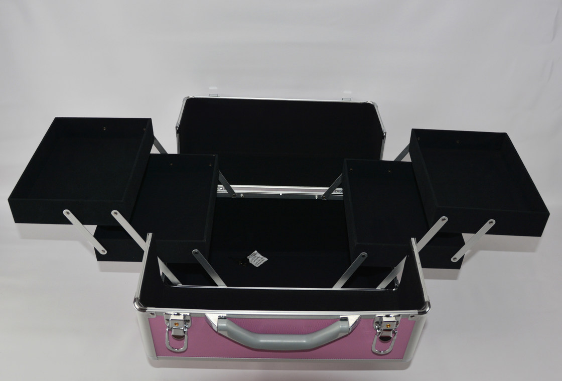 Multiabs van de Kleurendiamant de Treindoos van de Aluminiummake-up, het Kosmetische Beautycase van Protable