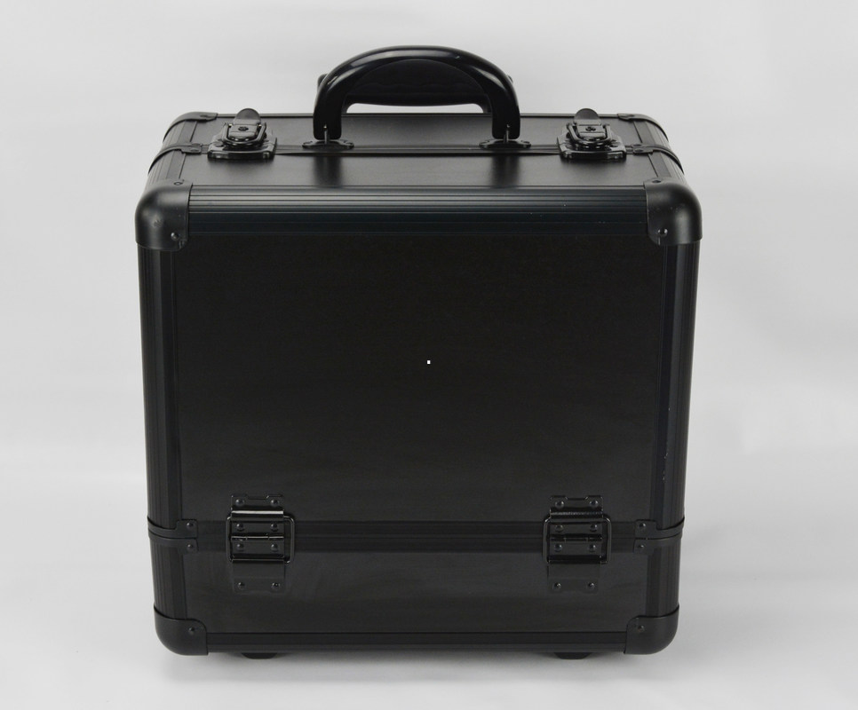 Zwarte Kleine Rolling het Gevalgrootte 360 van het Make-upkarretje * 250 * 360mm/Aluminium Promake-updoos