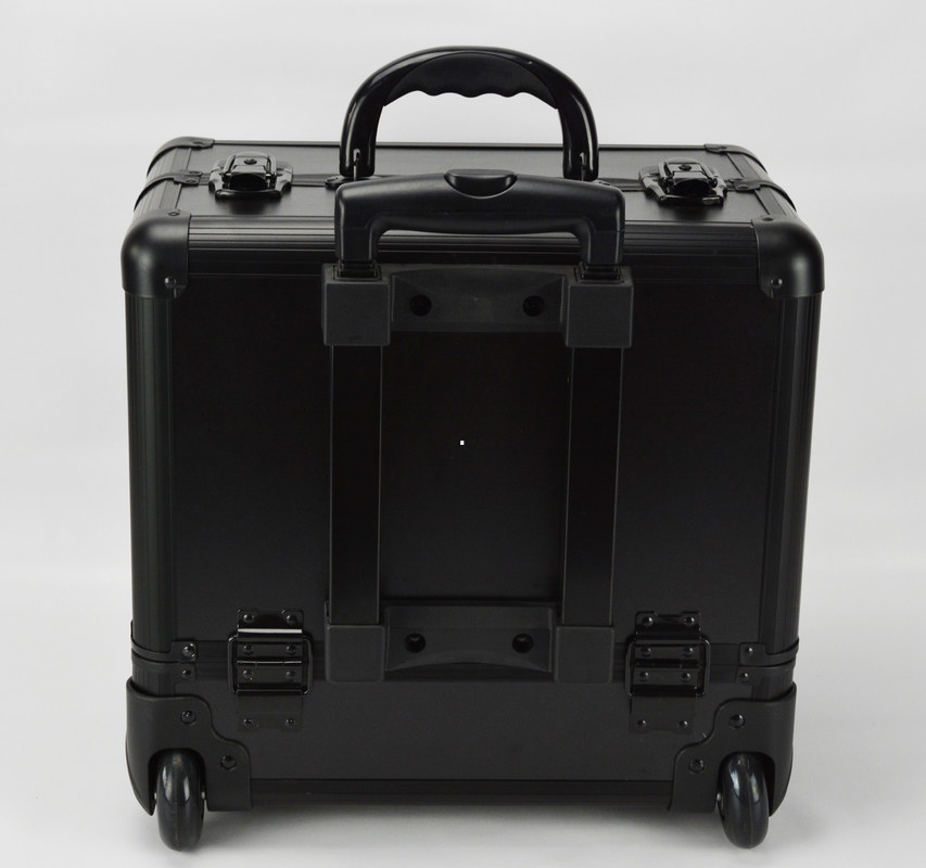 Zwarte Kleine Rolling het Gevalgrootte 360 van het Make-upkarretje * 250 * 360mm/Aluminium Promake-updoos