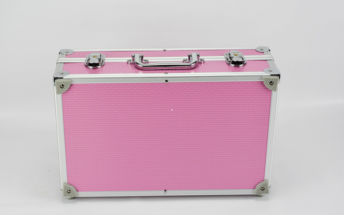 Douane Roze Aluminium Hard het Dragen Geval voor Elektronische Grootte 360 van Kabelhulpmiddelen * 240 * 100mm