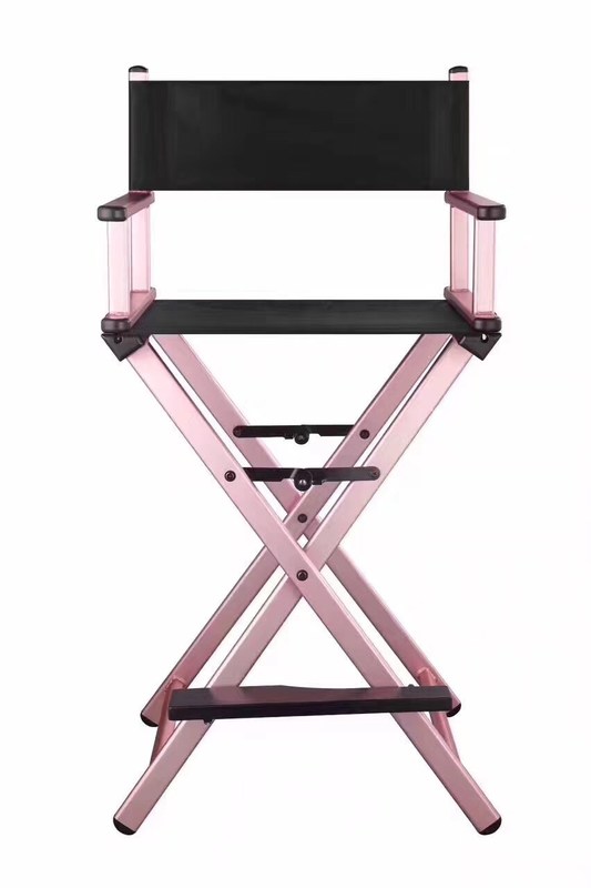 Stoel van de aluminium de Professionele Make-up voor Salon Lichtgewicht Roze Kleur