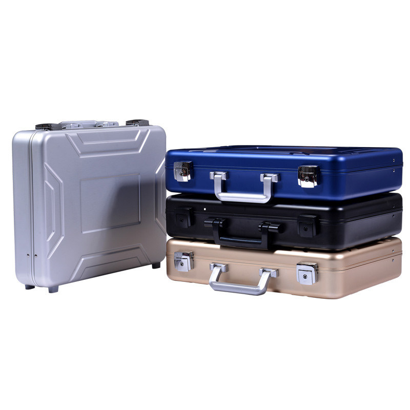 Lidstaten-m-05 de Geanodiseerde Blauwe Aktentas van de Aluminiumkoffer voor Verkoopaluminium ModelCase