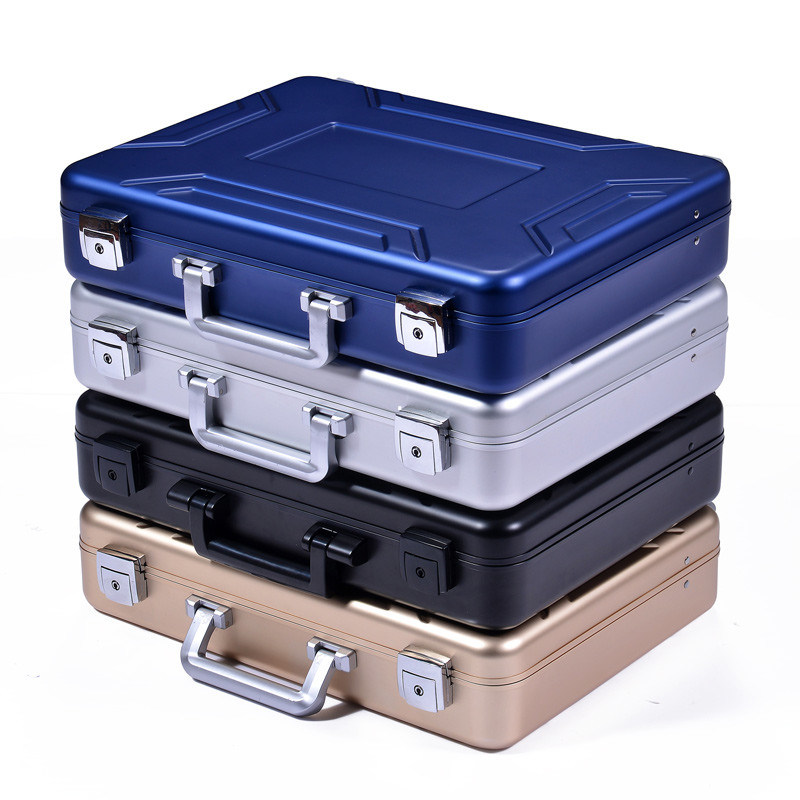 Lidstaten-m-05 de Geanodiseerde Blauwe Aktentas van de Aluminiumkoffer voor Verkoopaluminium ModelCase