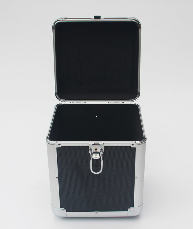 LPS-Zwarte 7“ L.P. 50 de Opslaggeval van Aluminium Vinylcarry cases vinyl records aluminum