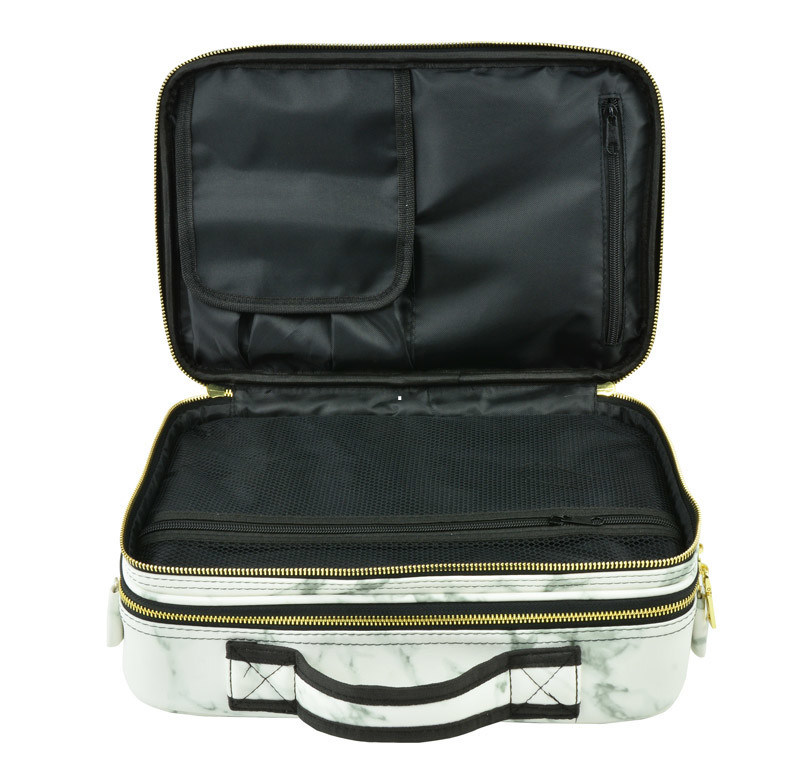 De grote Marmeren Drukschoonheid doet Kosmetische gevallen met het Hulpmiddelzak van de Groottel400*w290*h140mm Make-up in zakken