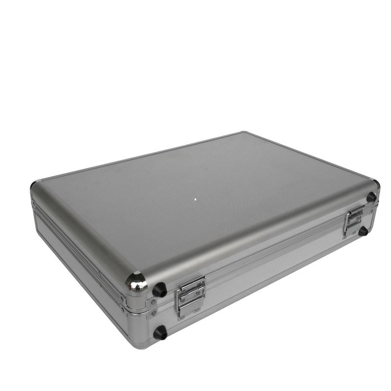 Het Geval van Attache van het Funtionalaluminium met Twee Sloten verzilvert ABS Proefcase for business