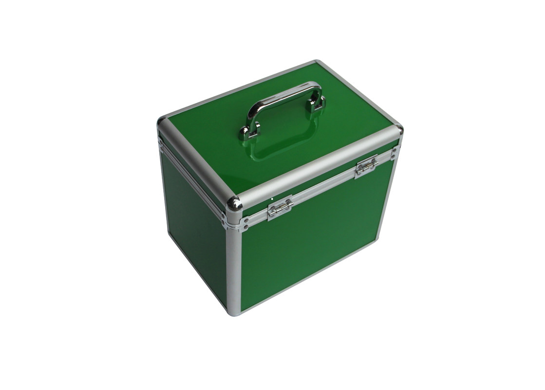 Acryl Groene het Aluminiumgeneeskunde Carry Case With Dividers Inside van Artsenfirst aid case