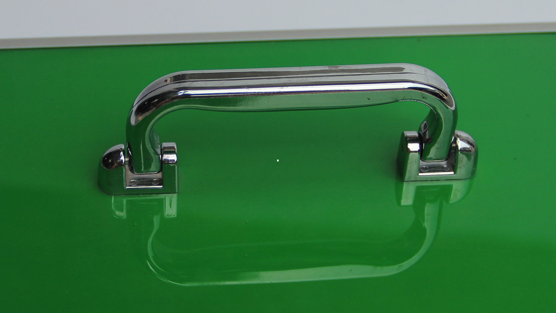 Acryl Groene het Aluminiumgeneeskunde Carry Case With Dividers Inside van Artsenfirst aid case