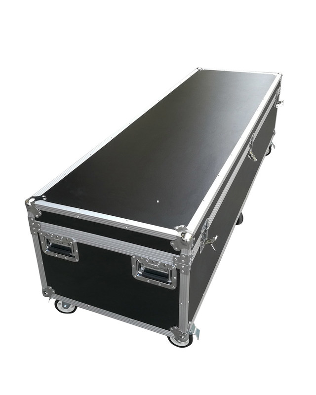 Groot het Geval Zwart Instrument Carry Case With Six Wheels van de Aluminiumvlucht voor Materiaal