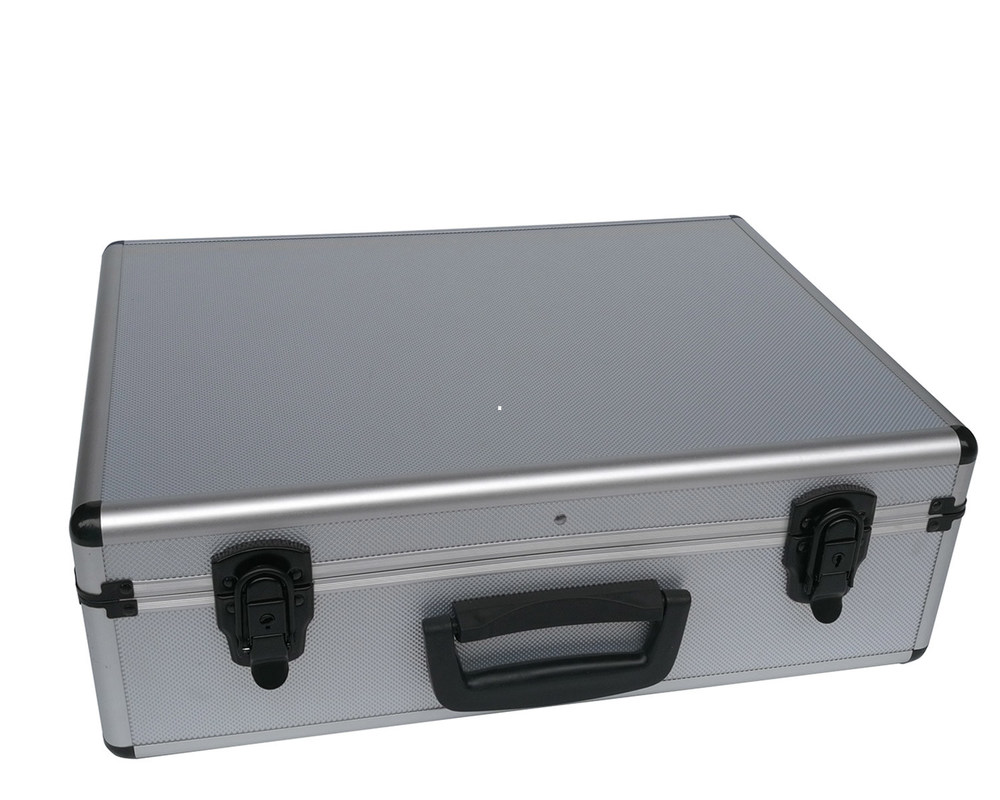 De zilveren Dozen van Carry Case With Tool Panel van het Aluminiumhulpmiddel Binnenlandse Zwarte Afsluitbare Dragende