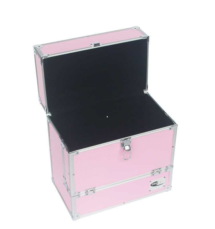 Roze van het het Gevalverslag van de Aluminiumopslag L.P. 50 Geval Leeg Binnenland voor DVD/CD-Toebehoren