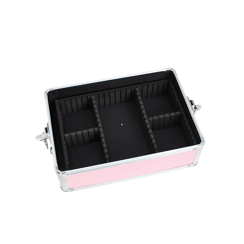 De Rolling van het het Gevalkappen van de Make-uptrein van de het Karretjestilist van de de Schoonheidssalon van de de Bagagereis Kosmetische Organisator Makeup Case