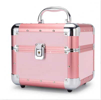 slijtvast aluminium cosmetische behuizing 0,8 kg lichtgewicht make-up schoonheidsdoos voor vervoer
